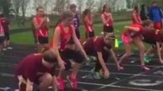 Когда волнуешься на старте - смотреть видео (0:20)