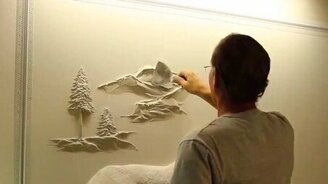 Штукатур-художник - смотреть видео (1:11)