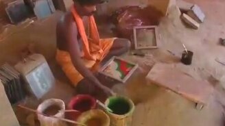 Изготовление плитки вручную - смотреть видео (1:39)