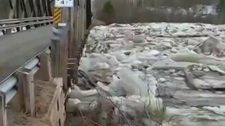 Мост против ледяной стихии - смотреть видео (1:12)