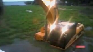 Экскаваторщик на рыбалке - смотреть видео (0:53)