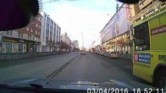 Оставил своего пассажира - смотреть видео (1:26)