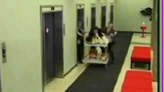 ДТП в офисе - смотреть видео (0:07)