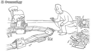 Кот Саймона на гонках - смотреть видео (1:28)