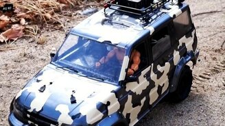 Радиоуправляемая модель УАЗ Патриот - смотреть видео (1:41)