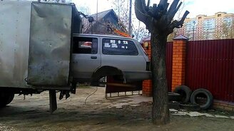 Погрузка авто в одиночку - смотреть видео (0:24)