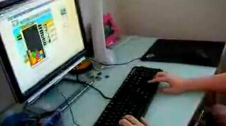 Скоростной тетрис - смотреть видео (1:03)