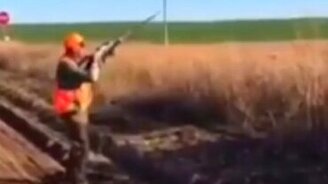 Сказочно везучий охотник - смотреть видео (0:13)