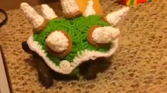 Черепашка из "Супер Марио" - смотреть видео (0:15)