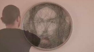 Портрет из нитки - смотреть видео (2:06)