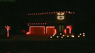 Светомузыка ночью - смотреть видео (4:07)