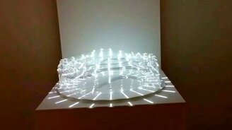 Завораживающий световой зоотроп - смотреть видео (0:35)