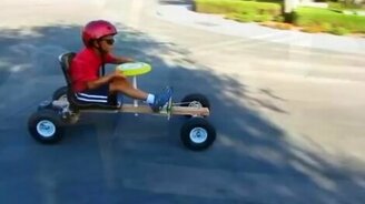 Авто с двигателем-дрелью - смотреть видео (2:42)