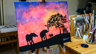 Африканский закат - смотреть видео (0:24)