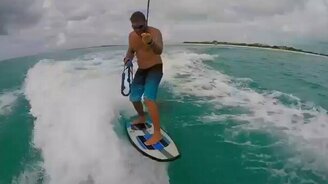 Вейксёрф с дельфином - смотреть видео (1:35)