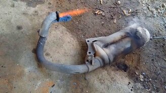 Прочистка глушителя - смотреть видео (2:12)