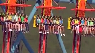 Самый высокий аттракцион для смельчаков - смотреть видео (1:13)