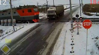 ДТП на железнодорожных переездах - смотреть видео (9:25)