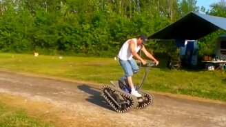 Интересный вездеход-самоделка - смотреть видео (2:05)