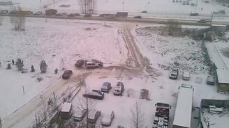 Первый снег, первый лёд! - смотреть видео (1:04)