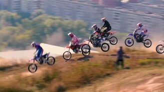 Открытая тренировка по мотокроссу - смотреть видео (1:56)