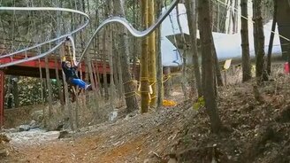 Канатные американские горки - смотреть видео (1:05)
