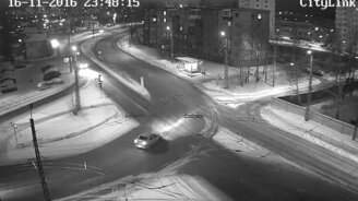 Ночной зимний дрифт - смотреть видео (1:03)