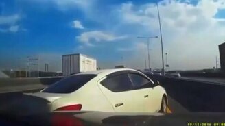 Результат бескультурного вождения - смотреть видео (0:25)