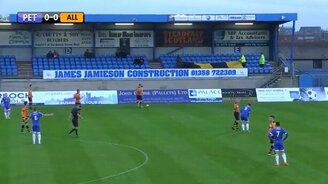 Вратарь попал мячом в чайку - смотреть видео (0:18)