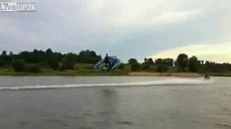 Захватывающая водная покатушка - смотреть видео (1:27)