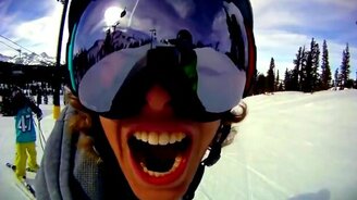 Трюки мастеров горных лыж - смотреть видео (4:50)