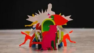 Яркая анимация из бумаги - смотреть видео (3:05)