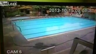 Бассейн вышел из себя - смотреть видео (1:23)