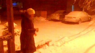 Вода на морозе -50 градусов - смотреть видео (0:22)