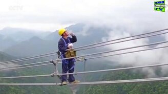 Бесстрашные электрики-высотники - смотреть видео (1:30)