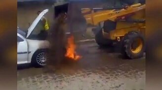 Провальное тушение авто - смотреть видео (0:29)