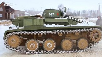 Танк-самоделка - смотреть видео (1:57)