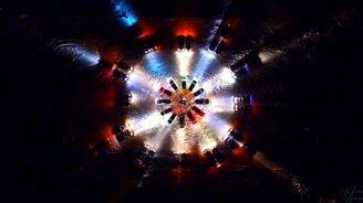 Павлодарские новогодние часы из машин - смотреть видео (3:48)