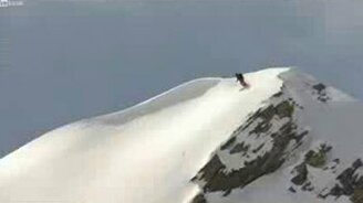 Везучий лыжник и лавина - смотреть видео (2:29)