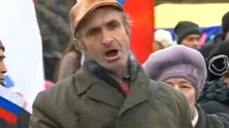 Прирождённый артист на митинге - смотреть видео (1:22)