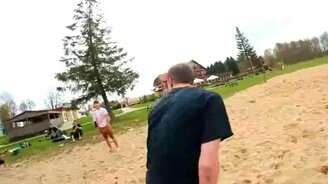 Подзатыльник мячом - смотреть видео (0:22)