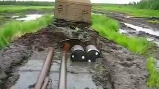 Вездеход "Витязь" против болота - смотреть видео (2:49)