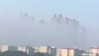 Мираж в виде небоскрёбов - смотреть видео (2:22)