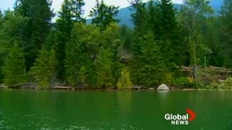 Мощь селя, сошедшего с горы - смотреть видео (2:35)