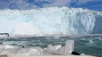 Обрушение айсберга - смотреть видео (1:46)