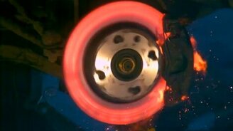 Разрушение диска от перегрева - смотреть видео (1:00)