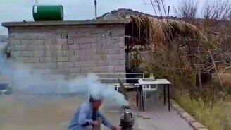 Бочка испугала - смотреть видео (0:34)