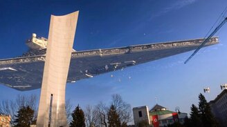 Космические корабли бороздят просторы Польши - смотреть видео (0:22)