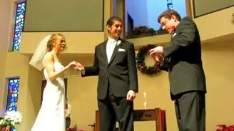 Свадебная шутка с кольцами - смотреть видео (2:25)