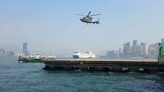 Иллюзия зависания вертолёта в воздухе - смотреть видео (0:27)